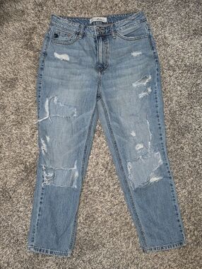 KanCan Light Blue Distressed Boyfriend Jeans